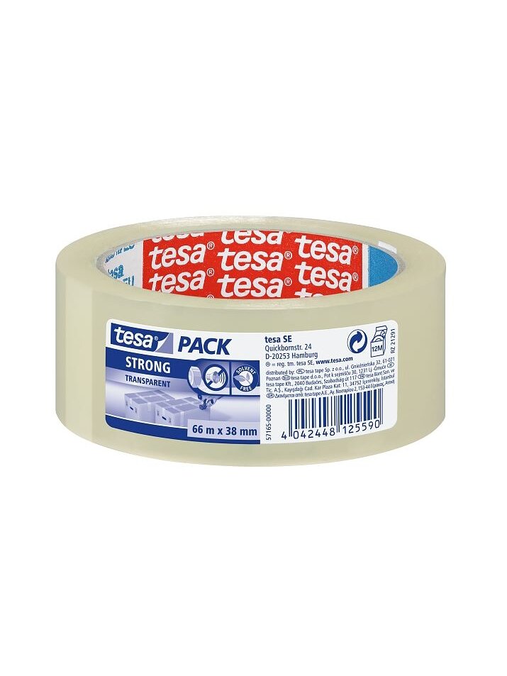 Pakavimo juosta TESA Strong 66m x 50mm 57167-00000-05 Pakavimo juosta TESA Strong 66m x 50mm 57167-00000-05