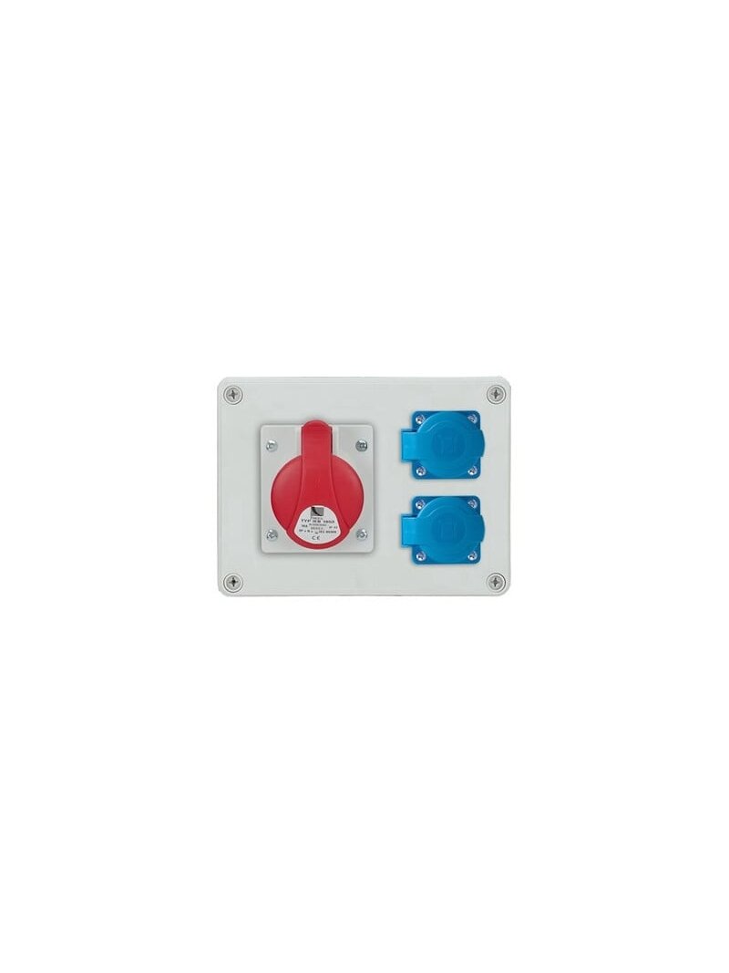 PawBol B.1602-S R-BOX plastikinis skydelis (2x250V 1x16A/5P) PawBol B.1602-S R-BOX plastikinis skydelis (2x250V 1x16A/5P)