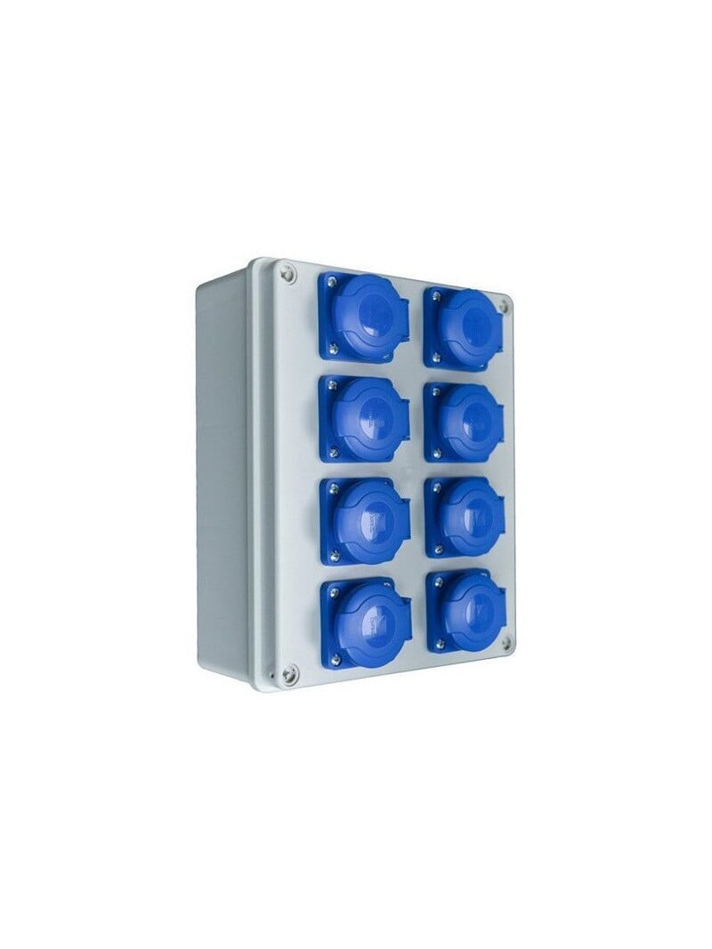 PawBol R-BOX B.1605-S plastikinis skydelis su kištukiniais lizdais (8x16A/250V) PawBol R-BOX B.1605-S plastikinis skydelis su kištukiniais lizdais (8x16A/250V)