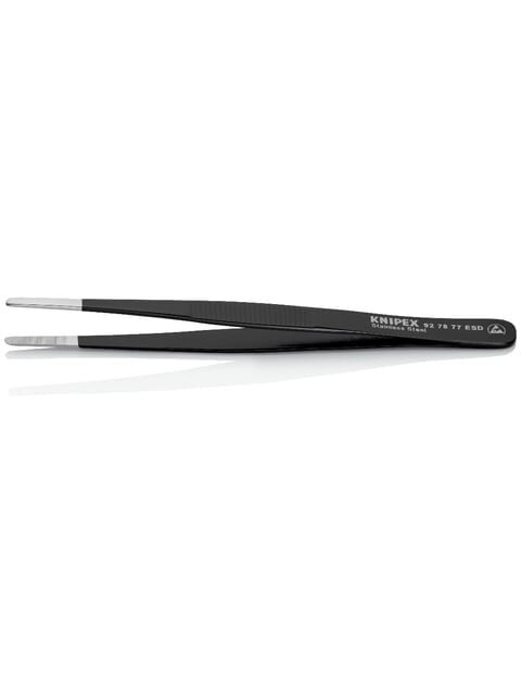 Pincetas Knipex 92 78 77 ESD (145mm, nerūdijantis plienas, antistatinis) Pincetas Knipex 92 78 77 ESD (145mm, nerūdijantis plienas, antistatinis)