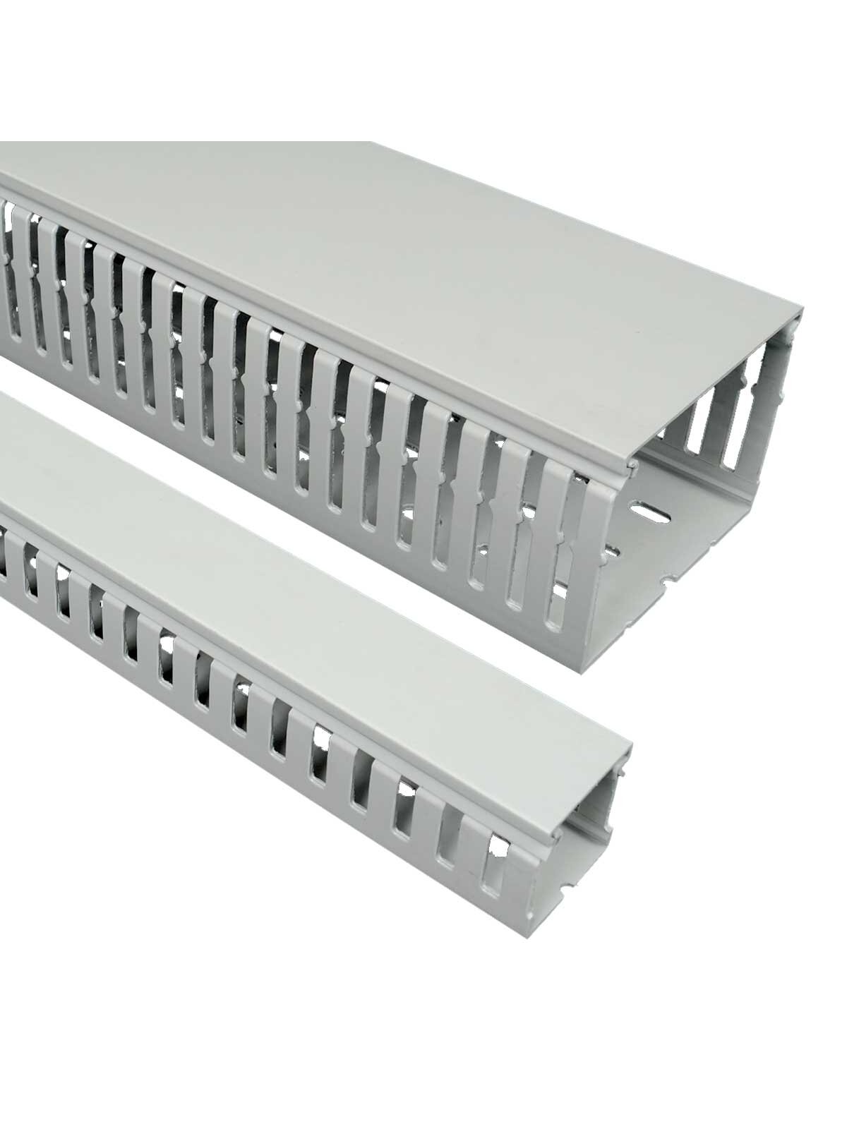 Plastikinis perforuotas kanalas Kopos RK 50X50 HF_LD (pilkas, behalogenis, 50x50mm, 2m) Plastikinis perforuotas kanalas Kopos RK 50X50 HF_LD (pilkas, behalogenis, 50x50mm, 2m)