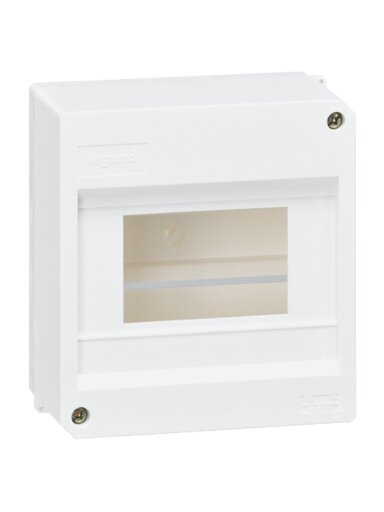 Plastikinis virštinkinis skydelis 6 mod. Legrand 001358 (be durelių)