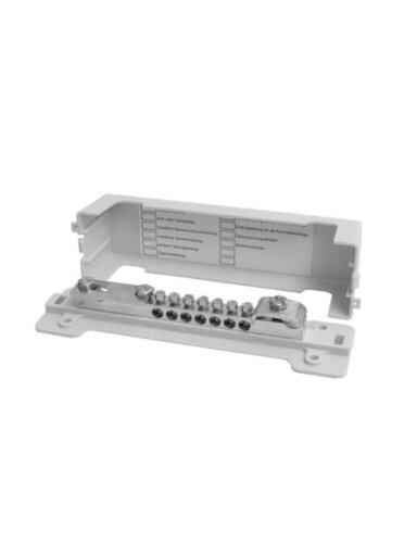 Potencialo išlyginimo šyna Morek 944 (7x25mm2, kabelių pajungimas iki 16mm2, įžeminimas iki 30x3.5mm2)