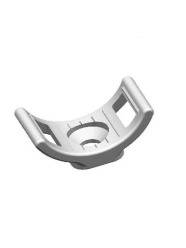Prisukami dirželių laikikliai Baltplast BP SS/100 (100 vnt, balti, 9mm)
