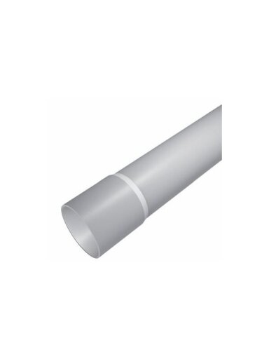 PVC vamzdis 32mm su išplatintu galu 3m (10, gray)