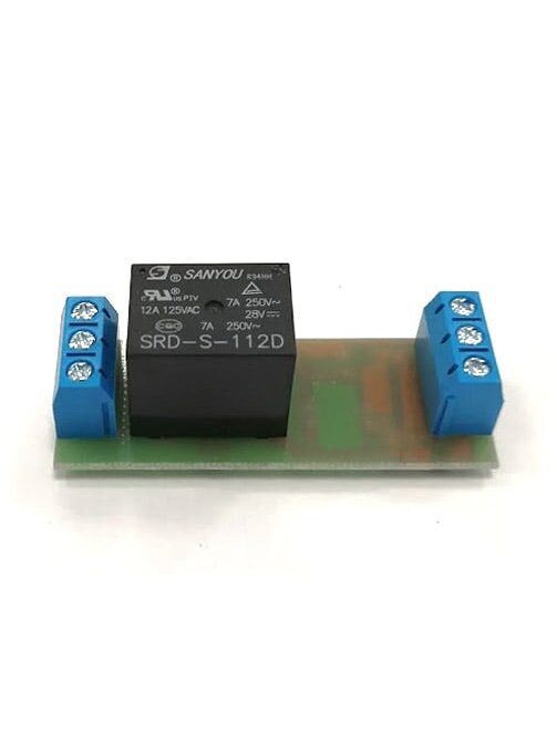 Relės blokas 12V 12A SRD-S-112D (su kontaktinėmis kaladėlėmis)