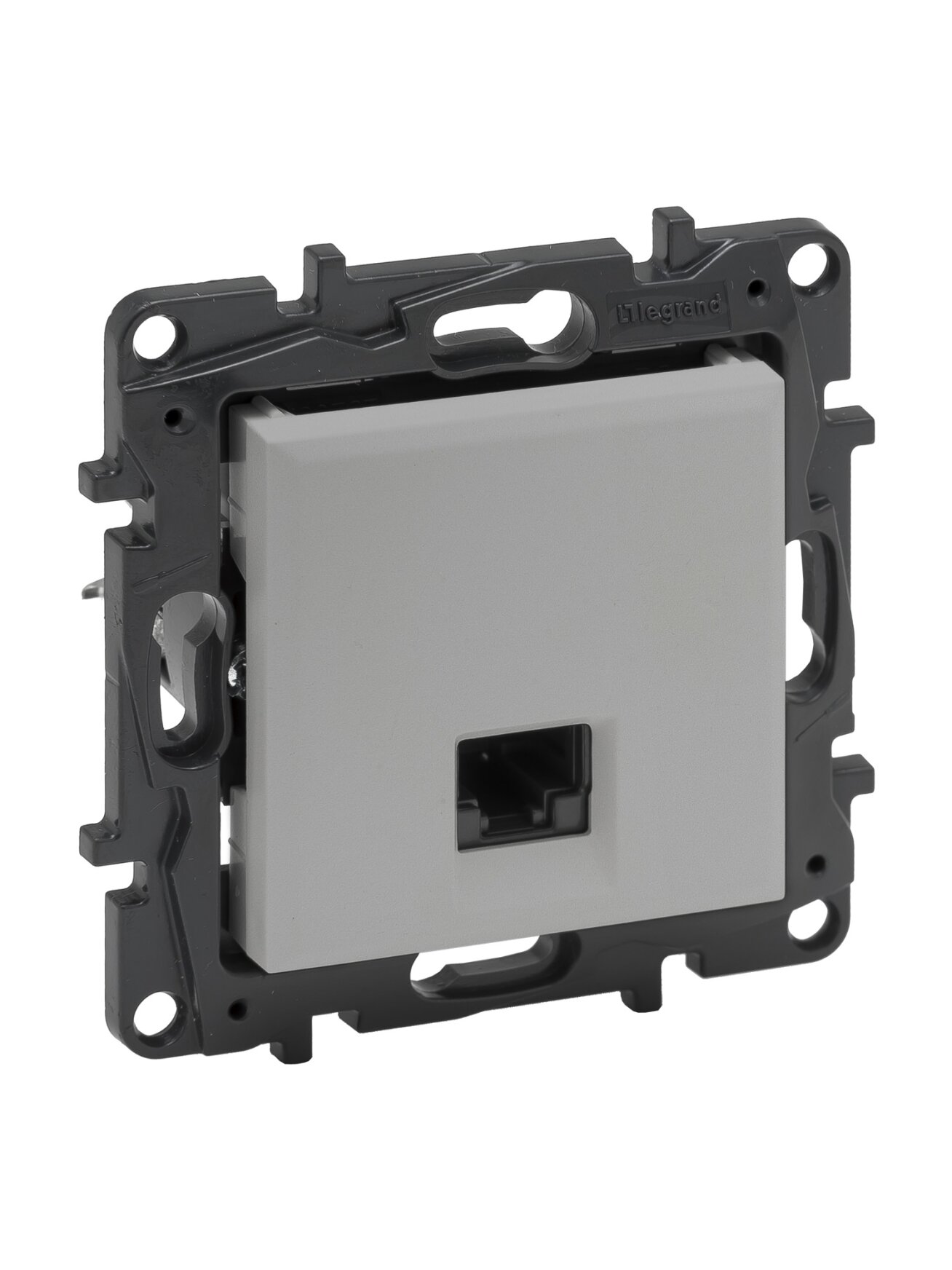 RJ45 UTP CAT 6 kompiuterinis lizdas Niloe Step Legrand 863363 (aluminio spalva) RJ45 UTP CAT 6 kompiuterinis lizdas Niloe Step Legrand 863363 (aluminio spalva)