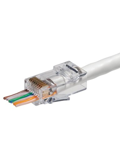 RJ45 kištukas (perkišamas, UTP, CAT6)