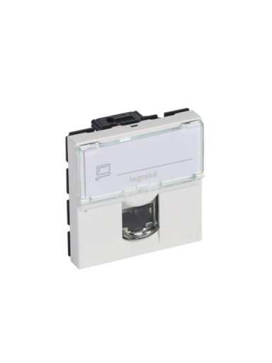 RJ45 lizdas Legrand Mosaic 076564 (Baltas, UTP Cat6, 2 mod.)