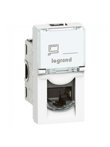 RJ45 lizdas Mosaic STP 6A Legrand 076573 (white)