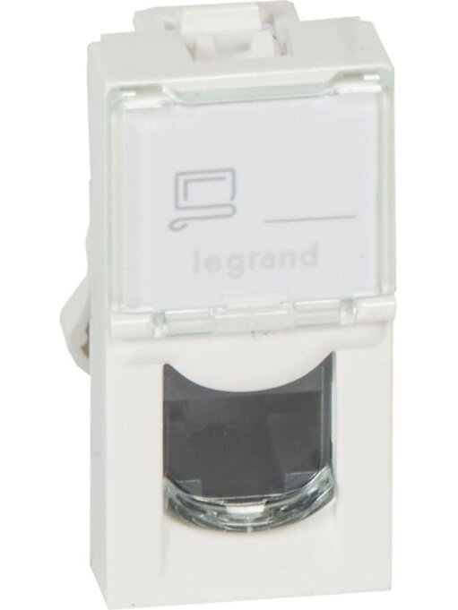 RJ45 lizdas Mosaic UTP 5E Legrand 076551 (baltas)