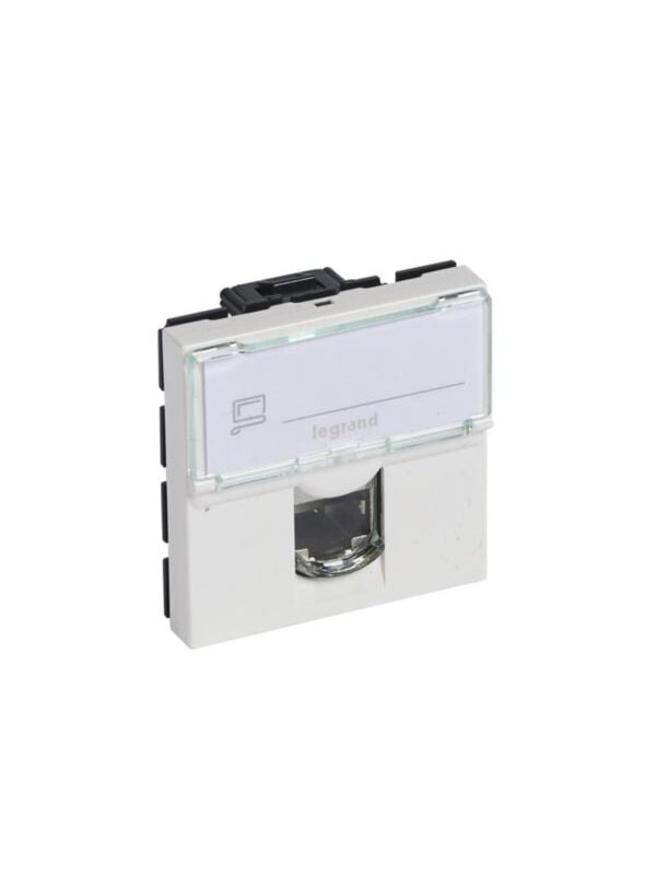 RJ45 lizdas Legrand Mosaic 076564 (Baltas, UTP Cat6, 2 mod.) RJ45 lizdas Legrand Mosaic 076564 (Baltas, UTP Cat6, 2 mod.)