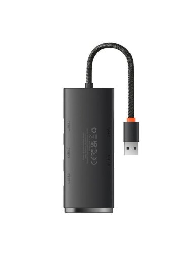 Šakotuvas BASEUS WKQX030001 (USB-A, 4 prievadai, USB3.0, 25cm)