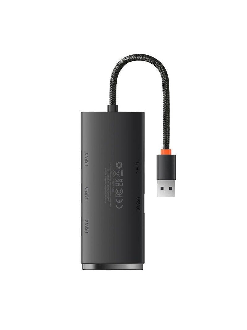 Šakotuvas BASEUS WKQX030001 (USB-A, 4 prievadai, USB3.0, 25cm)