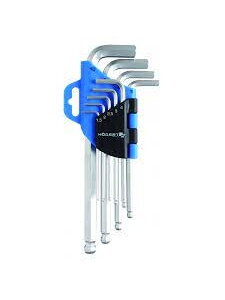 Šešiakampių raktų rinkinys Hogert HT1W804 (9 vnt, 1.2-10mm) Šešiakampių raktų rinkinys Hogert HT1W804 (9 vnt, 1.2-10mm)