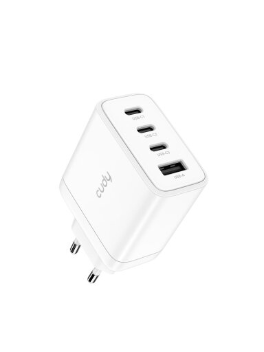 Sieninis įkroviklis Cudy CH70_EU (3x USB-C, 1x USB-A, 65W)