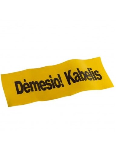 Signalinė juosta "Kabelis" 0.15mm x 250mm (100m)