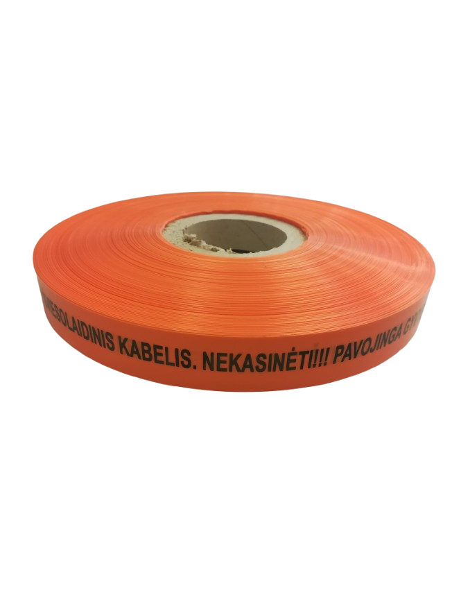 Signalinė juosta "Šviesolaidinio kabelis" 0.15mm x 300mm (250m) Signalinė juosta "Šviesolaidinio kabelis" 0.15mm x 300mm (250m)