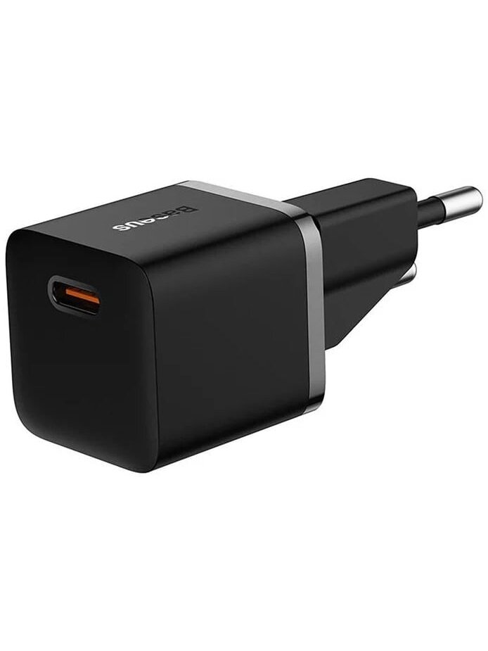 Sieninis įkroviklis BASEUS CCGN050101 (GaN5 mini, 20W, USB-C, QC3.0, juodas) Sieninis įkroviklis BASEUS CCGN050101 (GaN5 mini, 20W, USB-C, QC3.0, juodas)