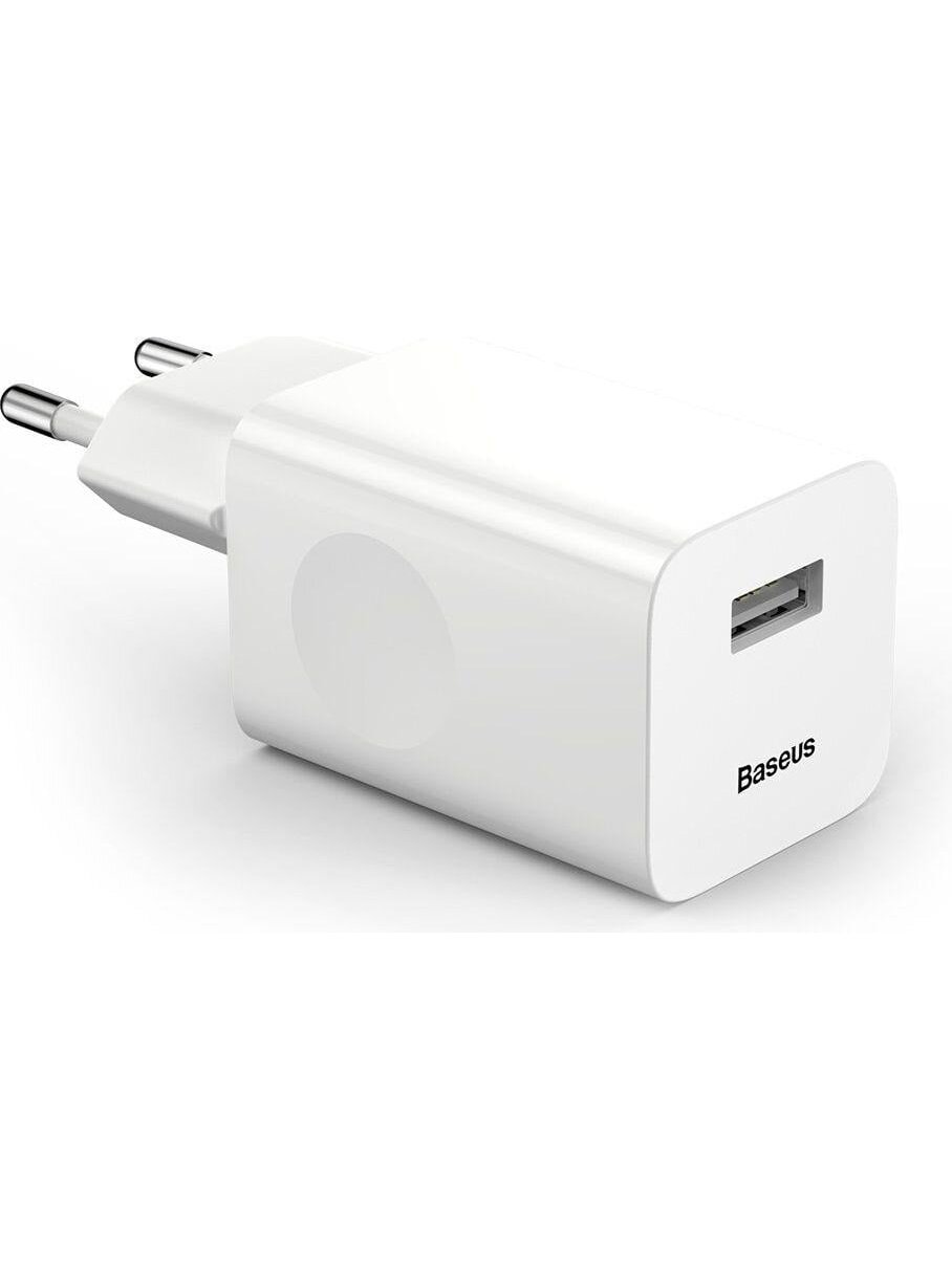 Sieninis įkroviklis BASEUS CCALL-BX02 (24W, USB, QC3.0, baltas) Sieninis įkroviklis BASEUS CCALL-BX02 (24W, USB, QC3.0, baltas)