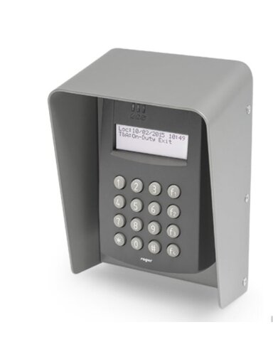 Skaitytuvas su klaviatūra ROGER PR602LCD-DT-O (RACS 4, MIFARE, Grafito, lauko)