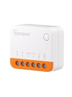 SONOFF Mini R4 išmanusis Wi-Fi jungiklis skirtas valdyti galinius įrenginius