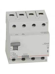 Srovės nuotekio relė RCD RX Legrand 402063 (AC, 40A, 4P, 30mA, 400V)
