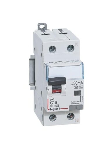 Srovės nuotekio relė su automatiniu jungikliu Legrand 411050 (C, 16A, 2P, 30mA, 230V)