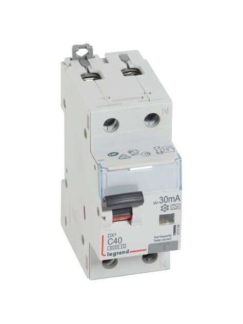 Srovės nuotekio relė su automatiniu jungikliu Legrand 411054 (C, 40A, 2P, 30mA, 230V) Srovės nuotekio relė su automatiniu jungikliu Legrand 411054 (C, 40A, 2P, 30mA, 230V)