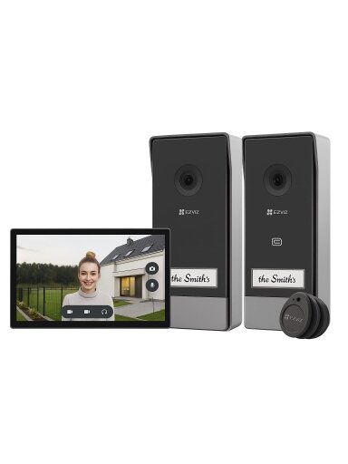 Telefonspynės komplektas EZVIZ CS-HP7 (3MP, 1 ekranas, 2 telefonspynės)
