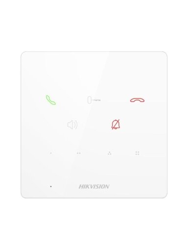 Telefonspynės vidinė stotelė, be ekrano, Hikvision DS-KH6000-E1 (BALTAS)