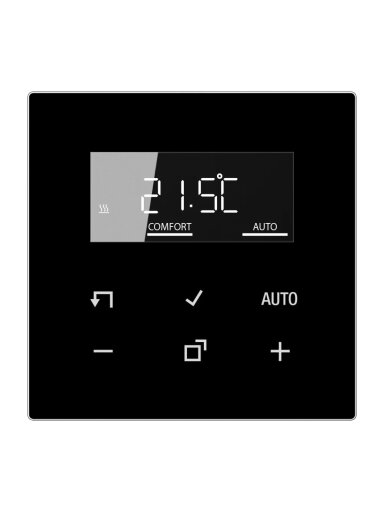 Termostato dangtelis su LCD ekranu JUNG LS1790DSW (juodas)