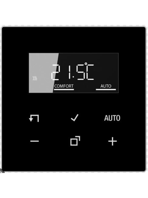 Termostatas su LCD ekranu JUNG TRDLS1790SW (Juodas,vidaus, programuojamas)
