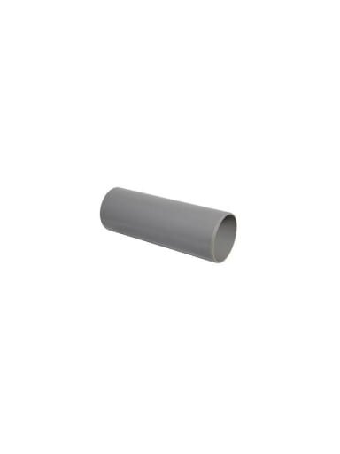 Tiesus sujungimas 50mm vamzdžiams su išplatintu galu, pilkas (100)