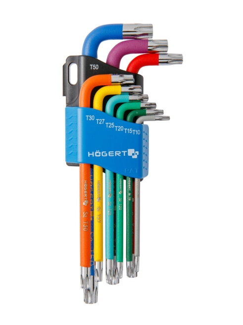 Torx raktų rinkinys Hogert HT1W817 (9 vnt)