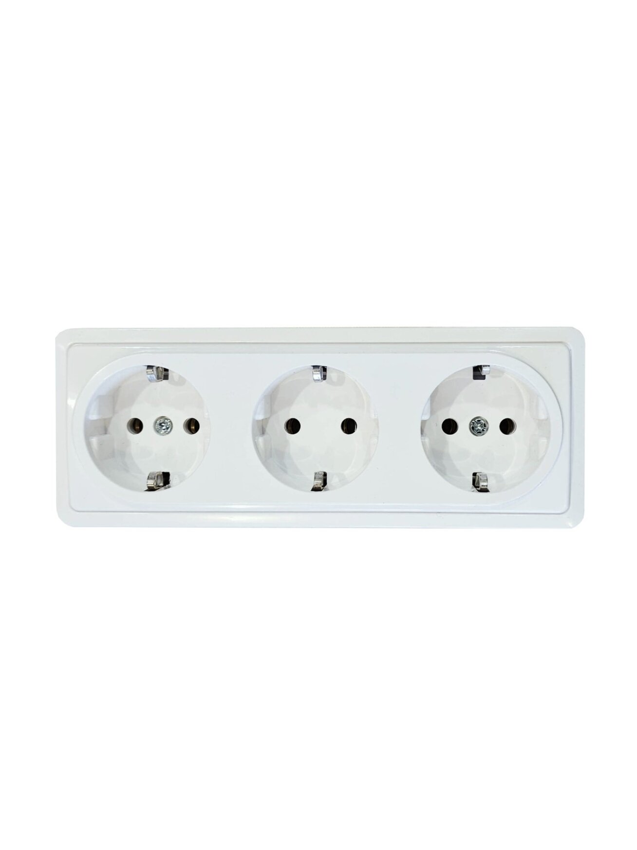 Trivietis virštinkinis kištukinis lizdas su įžeminimu Vilma SL+250 RP16-031 SL+ V (white)