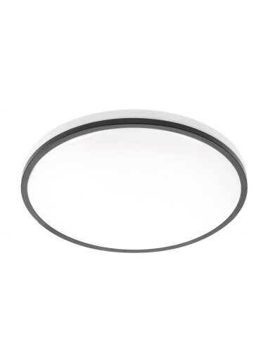 TULA LED lubinis šviestuvas (apvalus, juodas, 24W, 1680lm, 4000K, IP44) GTV LD-TUL24W-NW-00