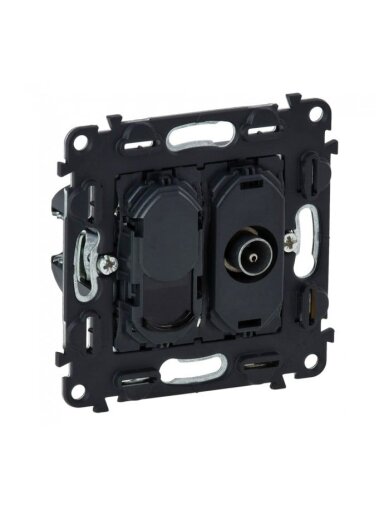 TV lizdo + kompiuterio lizdo RJ45 mechanizmas Valena life Legrand 753055