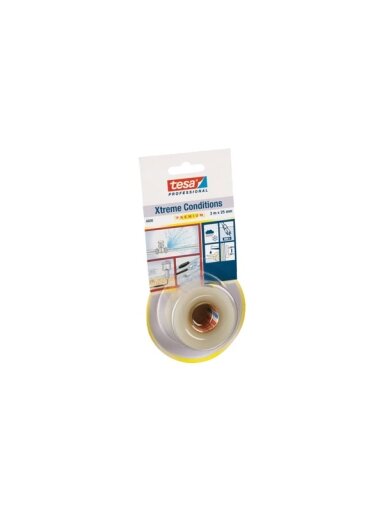 Užsivulkanizuojanti silikoninė juosta TESA XTREME CONDITIONS (colorless) 3m x 25mm 04600-00003-00