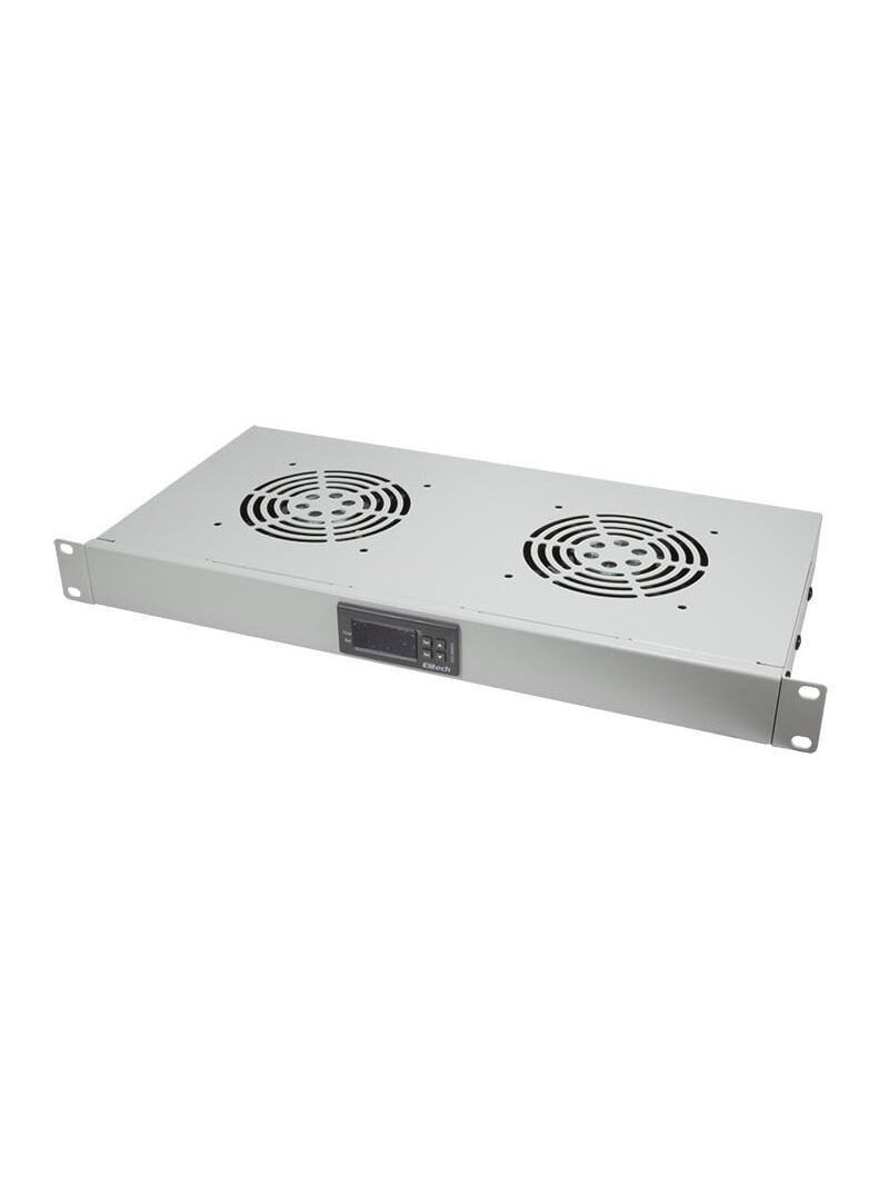 Ventilatorių 19" blokas 1U pakabinamai spintai Ventilatorių 19" blokas 1U pakabinamai spintai