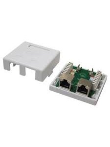 Virštinkinė rozetė LK-WP-037 (2x RJ45, FTP, Cat.5e, krosuojama)