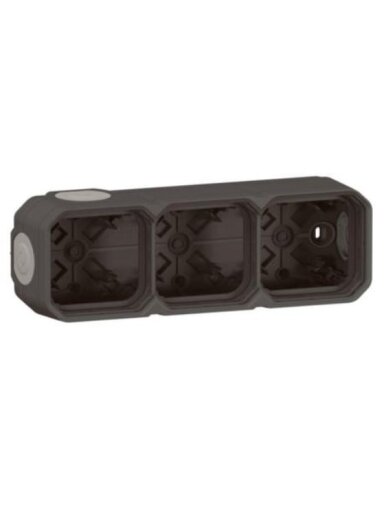 Virštinkinė dėžutė su sandarikliais 3 vt. Plexo Legrand 069603L (antracitas)