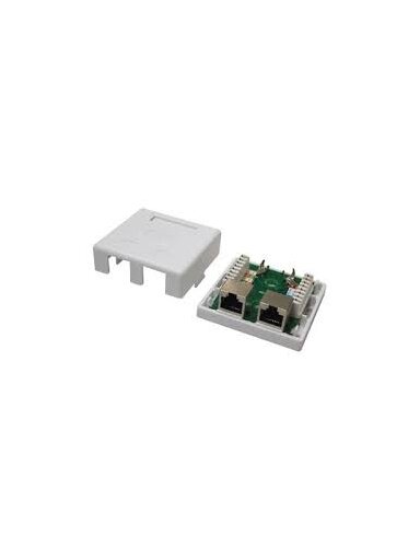 Virštinkinė rozetė LK-WP-037 (2x RJ45, FTP, Cat.5e, krosuojama)