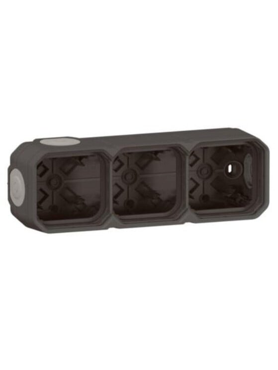 Virštinkinė dėžutė su sandarikliais 3 vt. Plexo Legrand 069603L (antracitas)