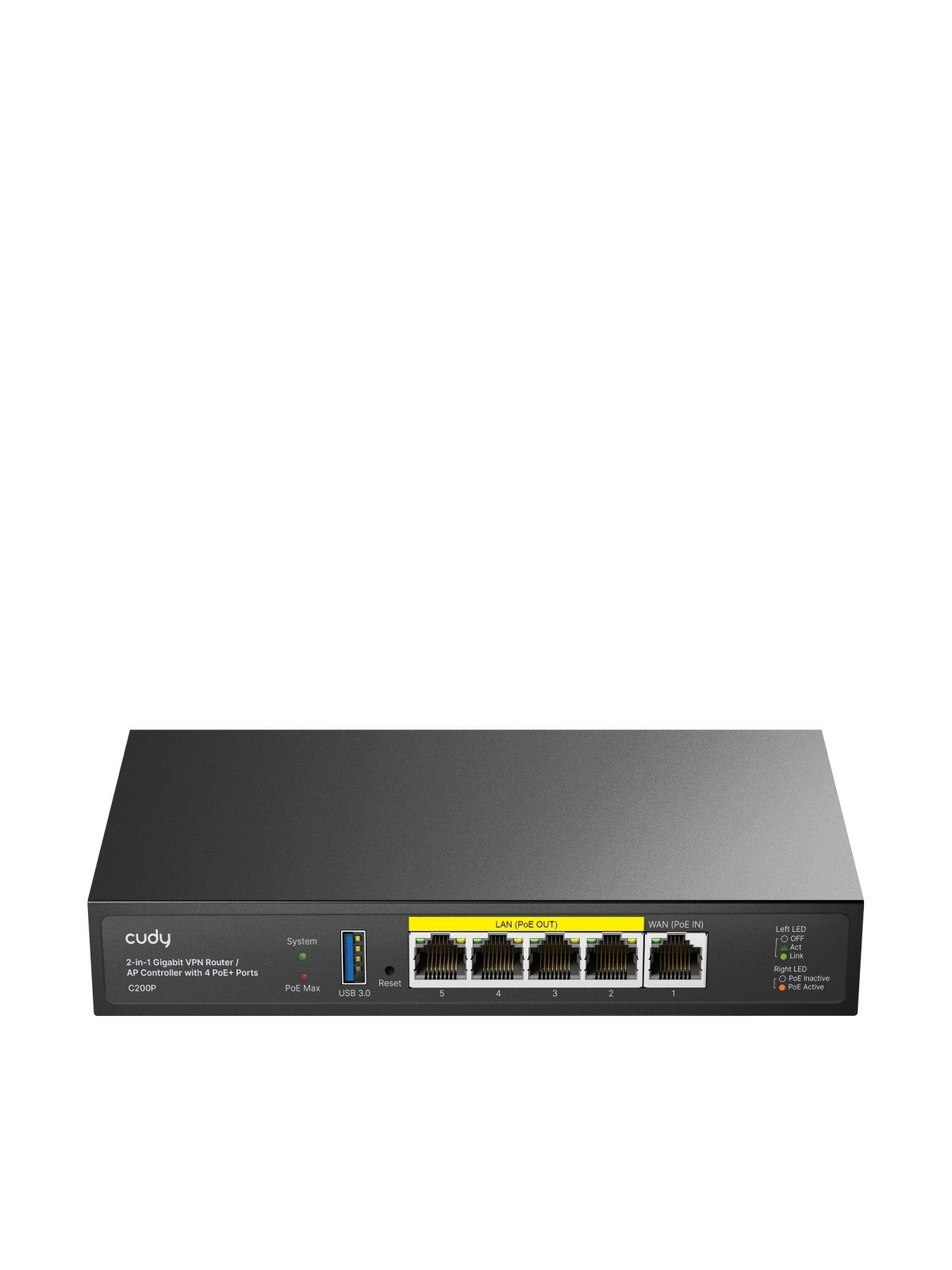 VPN maršrutizatorius ir AP valdiklis Cudy C200P
