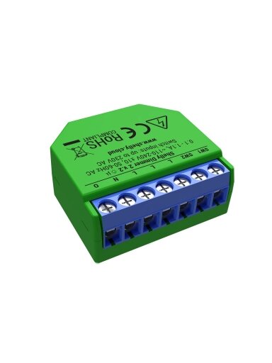 Wi-Fi valdomas dimeris Shelly Dimmer 2 (1 kanalo, 50-200VA / 10W – 200W led lempoms)